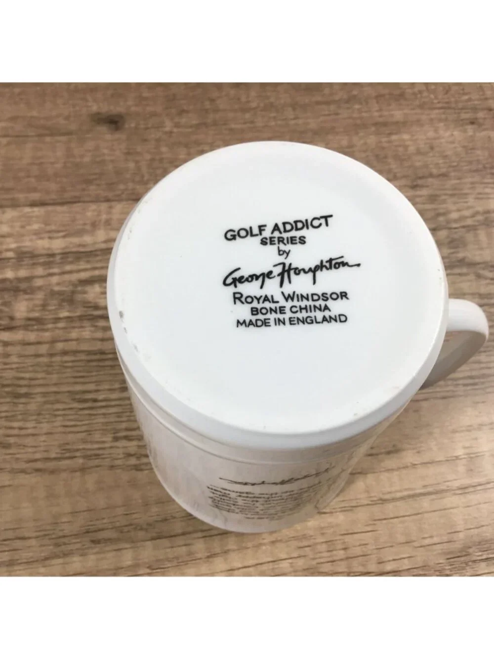 George Houghton Golf Cartoon Mug The Moaner Royal Windsor Bone China Cup